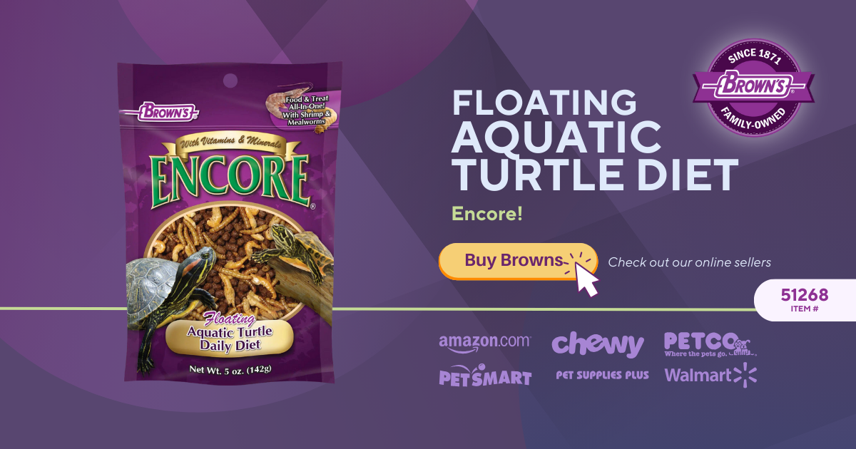 Brown s Pet Food Encore Floating Aquatic Turtle Diet