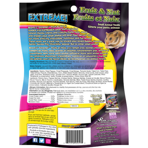 Extreme!™ Fruit & Nut Small Animal Treats