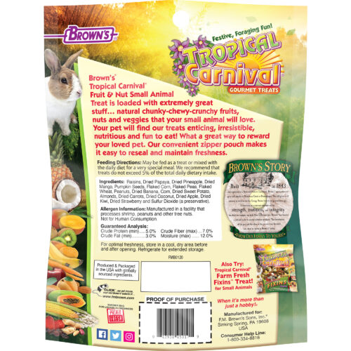 Tropical Carnival® Fruit & Nut Small Animal Treat