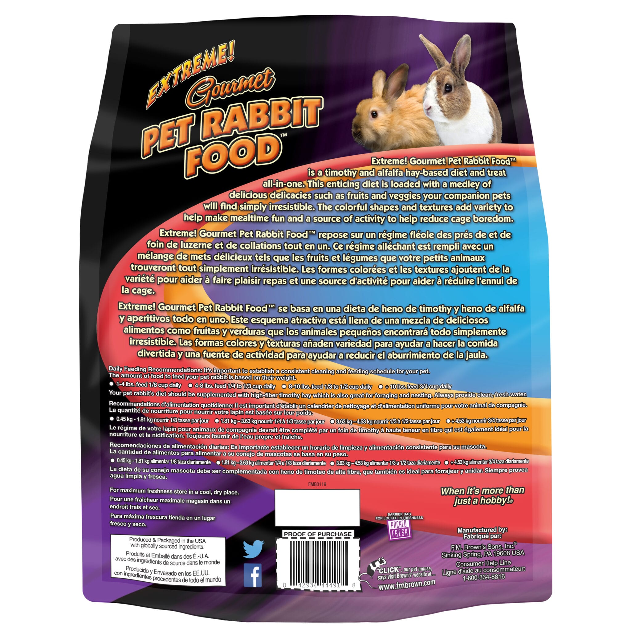 Extreme Gourmet Pet Rabbit Food™ Browns