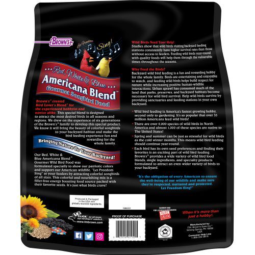 7 lb. Bird Lover's Blend® Red, White & Blue Americana Blend™ Gourmet Songbird Food