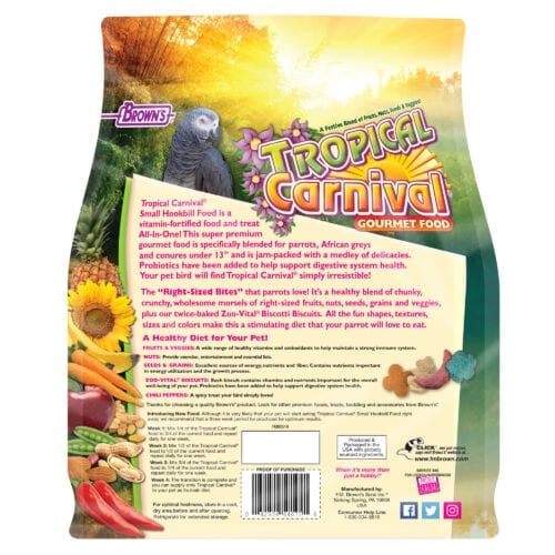 Tropical Carnival® Gourmet Small Hookbill Food