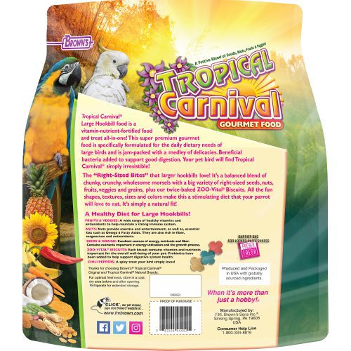 Tropical Carnival® Gourmet Large Hookbill Food