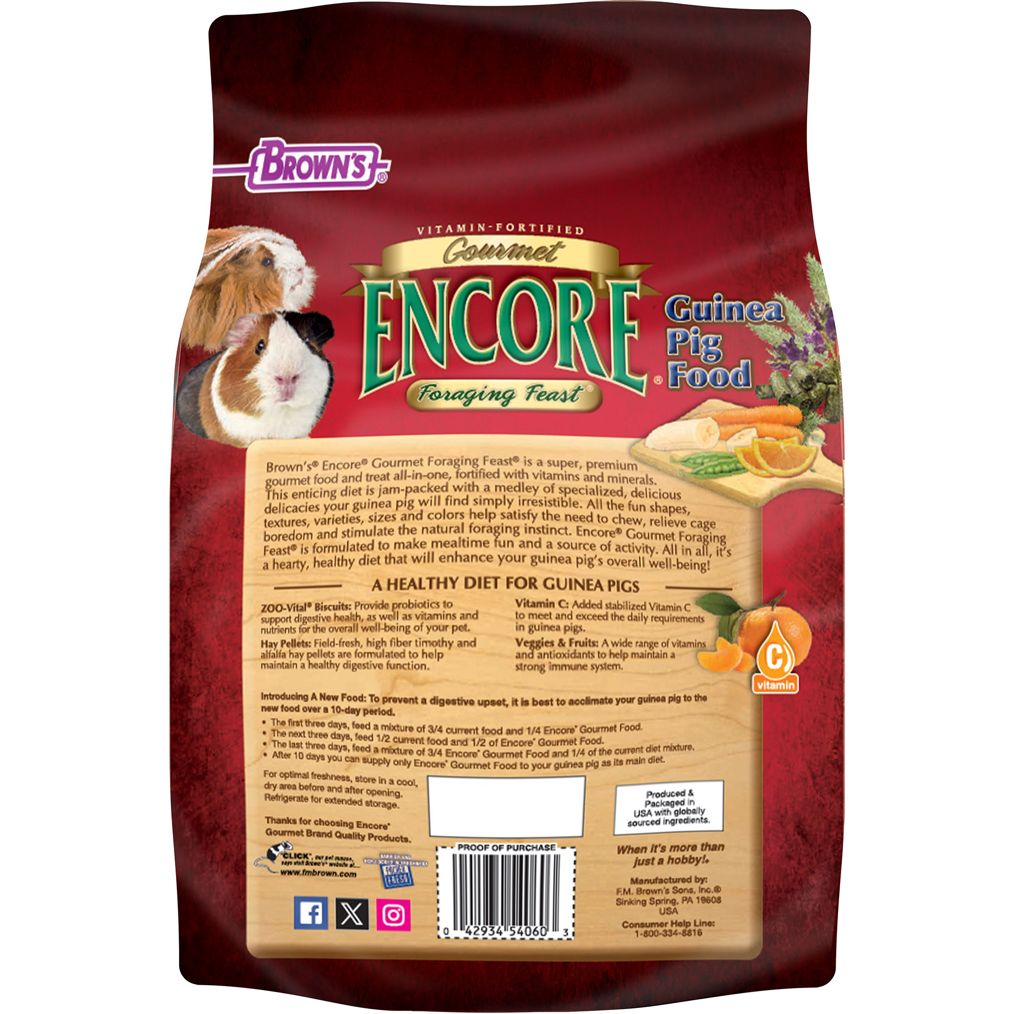 Encore® Gourmet Foraging Feast® Guinea Pig Food