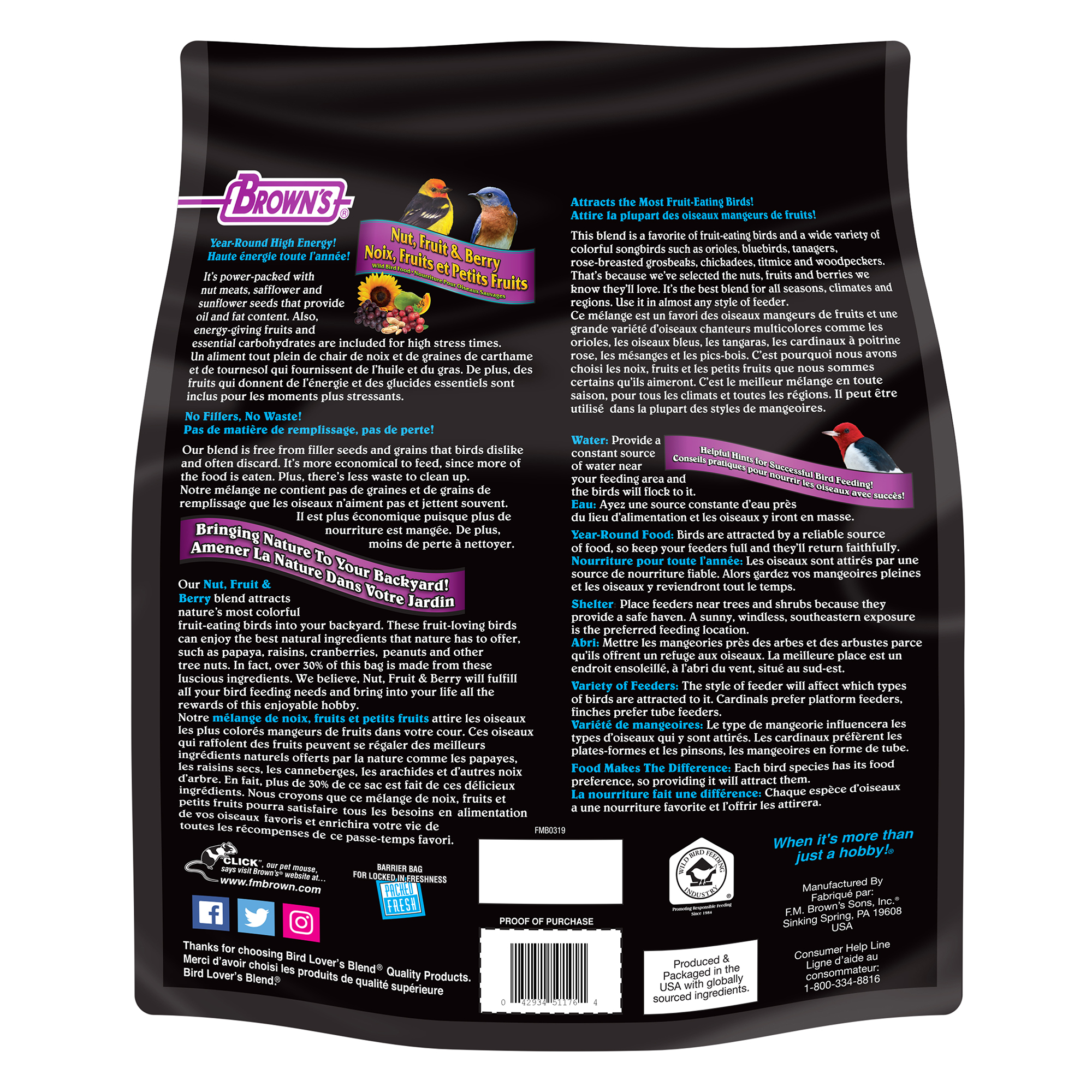 Bird Lover's Blend® Nut, Fruit & Berry