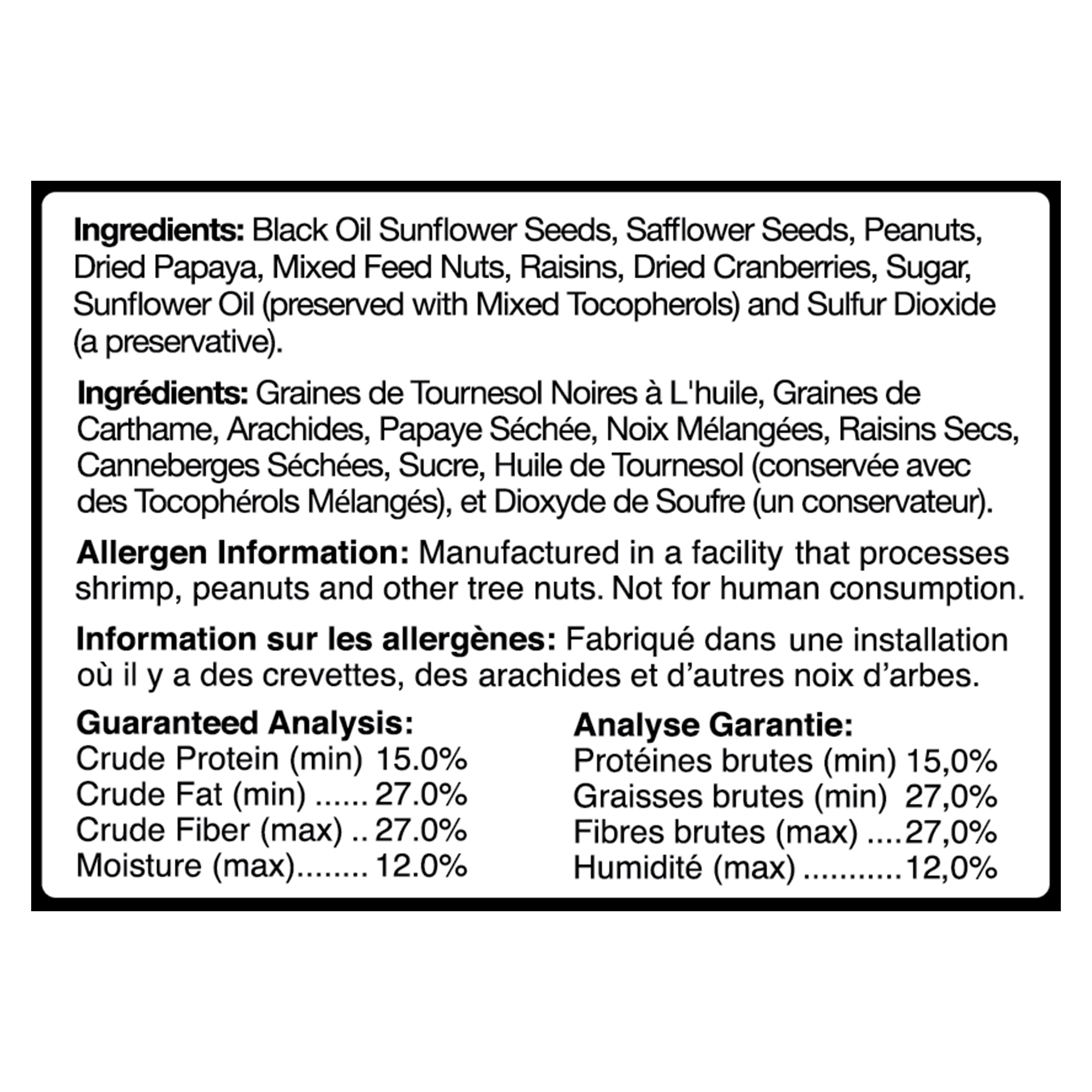 Bird Lover's Blend® Nut, Fruit & Berry