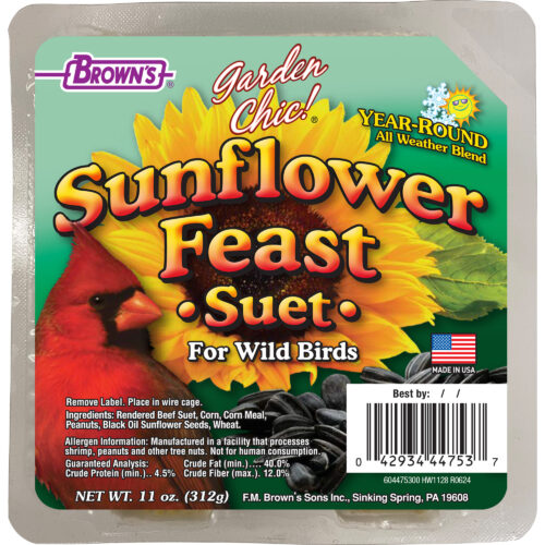 Garden Chic!® Sunflower Feast Suet Cake