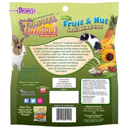 Tropical Carnival® Natural Fruit & Nut Small Animal Treat