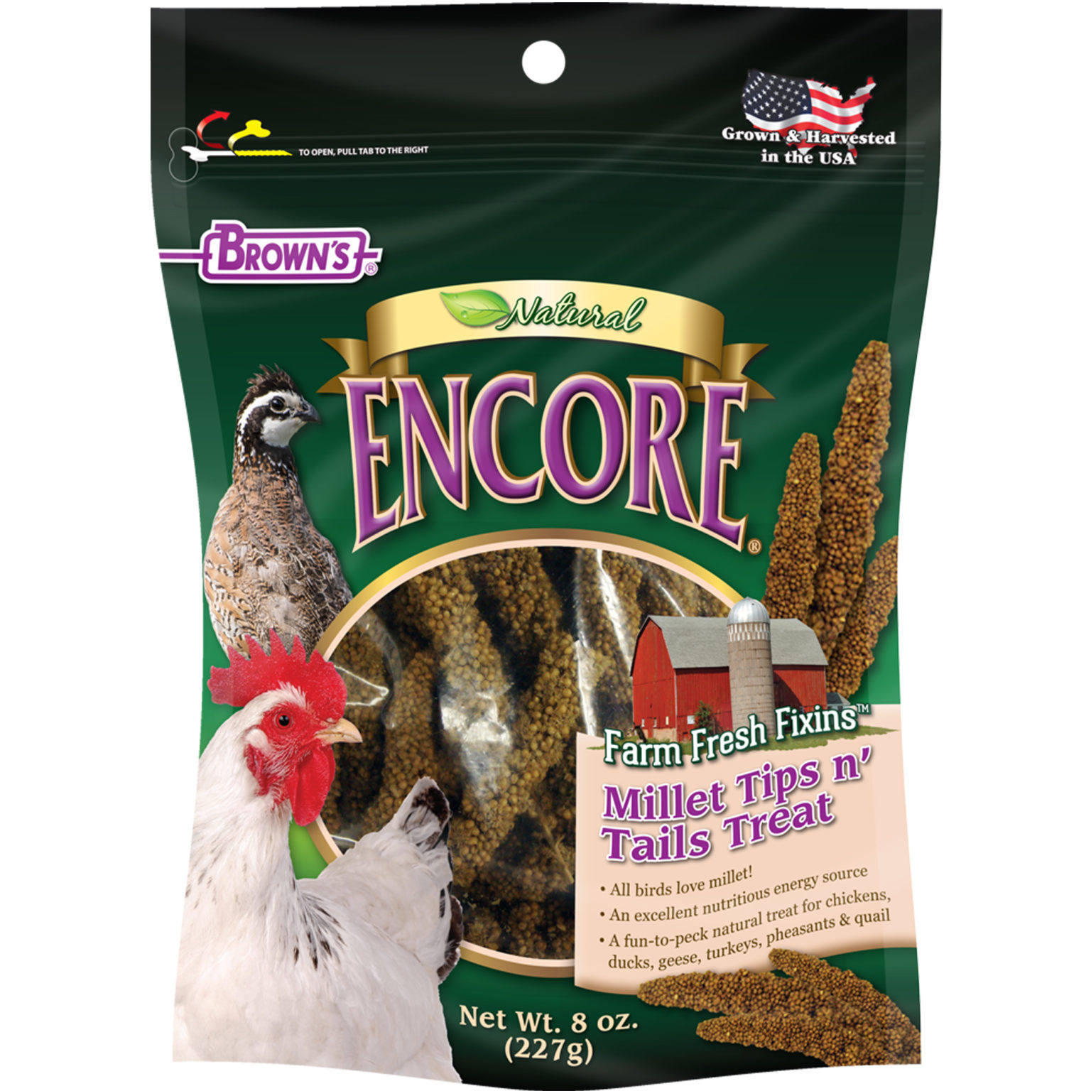 Brown's Pet Food Encore® Natural Farm Fresh Fixins™ Millet Tips n