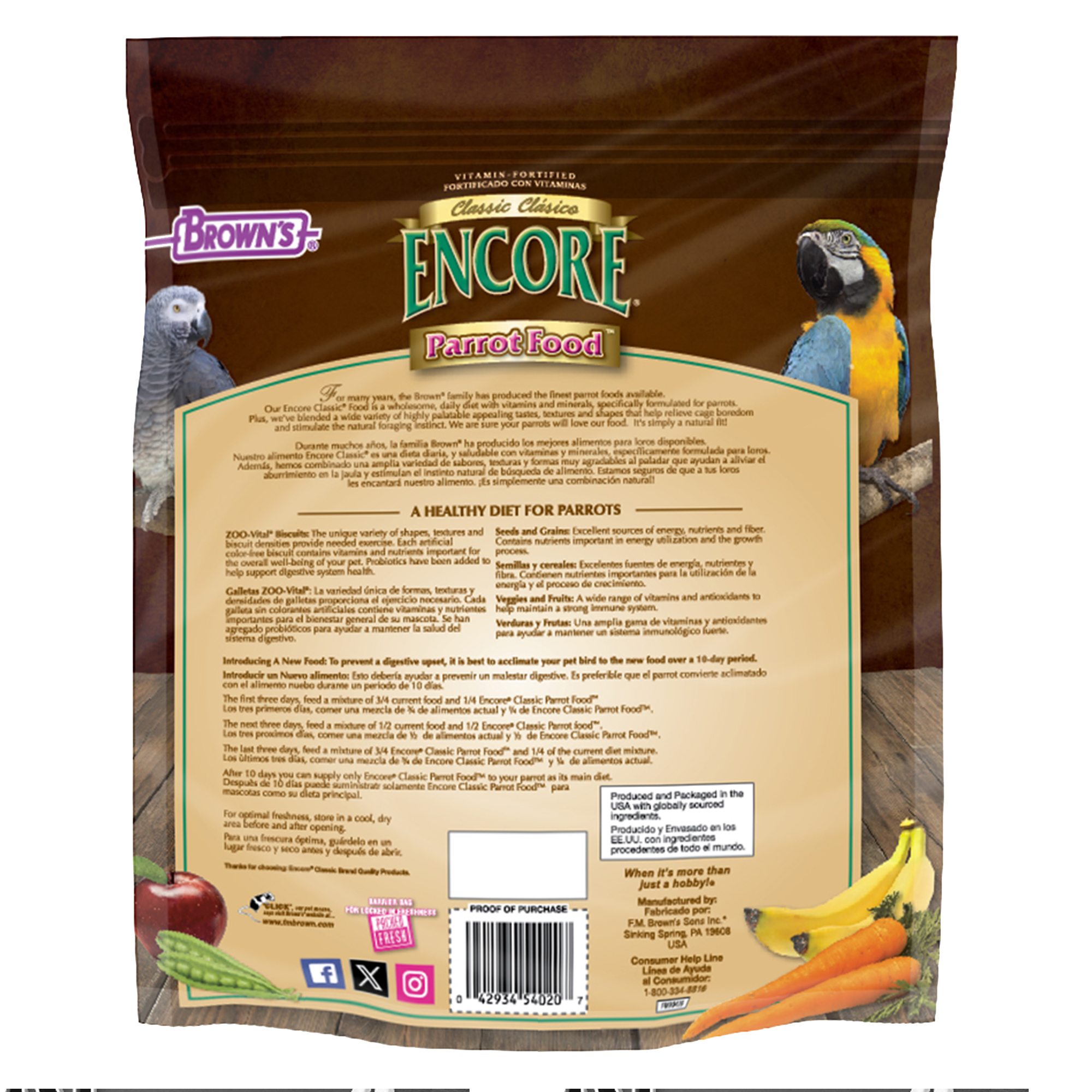 Encore® Classic Parrot Food