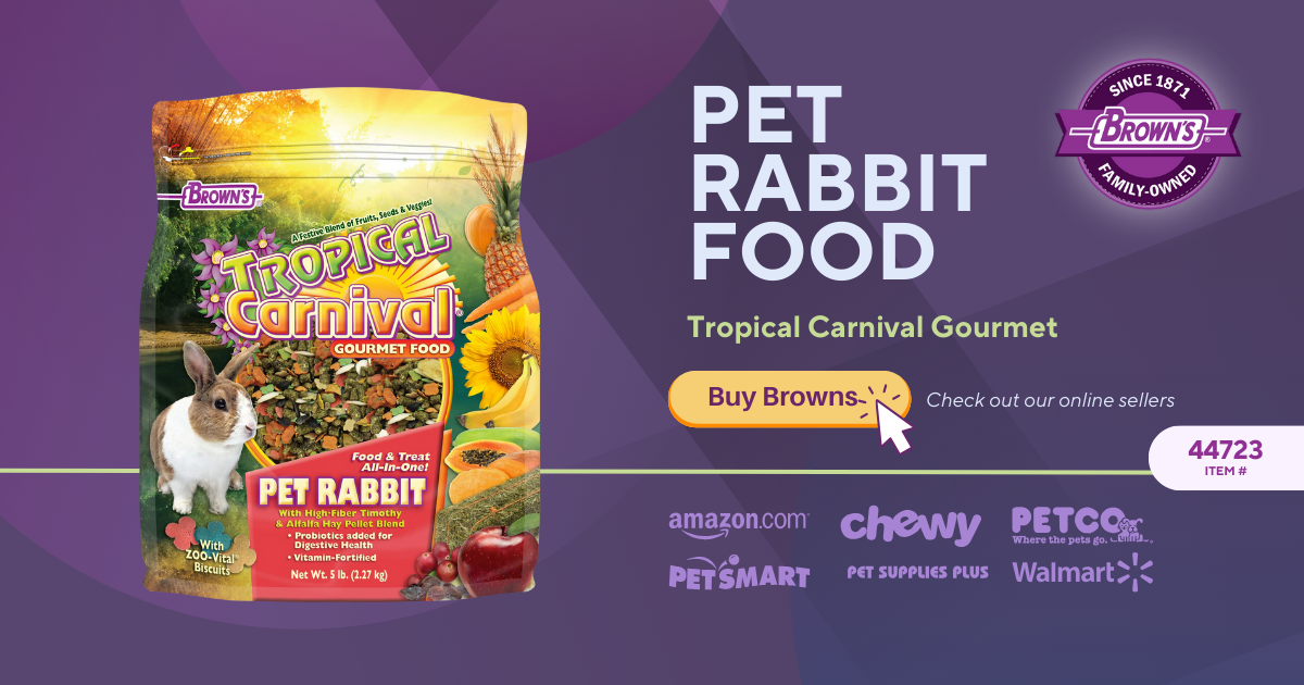 Brown's tropical 2024 carnival rabbit food