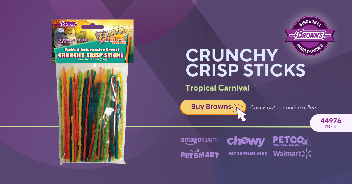 Tropical Carnival Crunchy Crisp Sticks Bird Treat